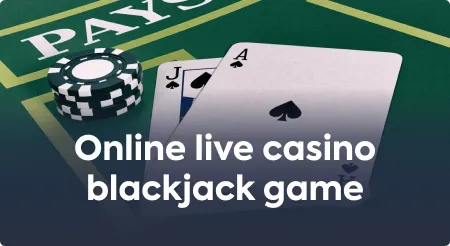 Online live casino blackjack game